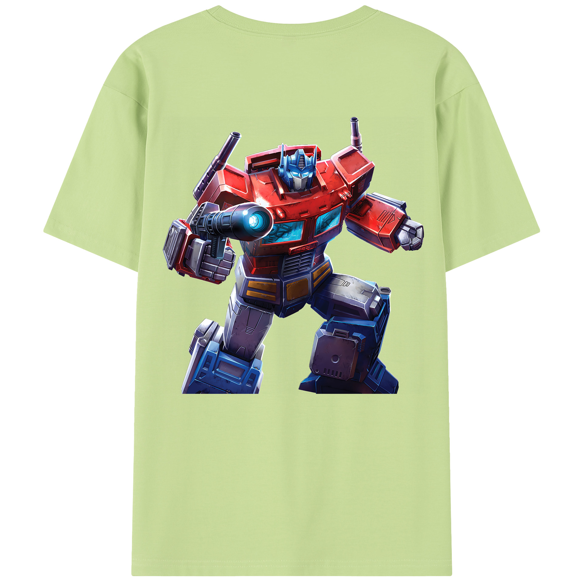 （画像用） Transformers トランスフォーマー 綿100％半袖Tシャツ（背面プリント）